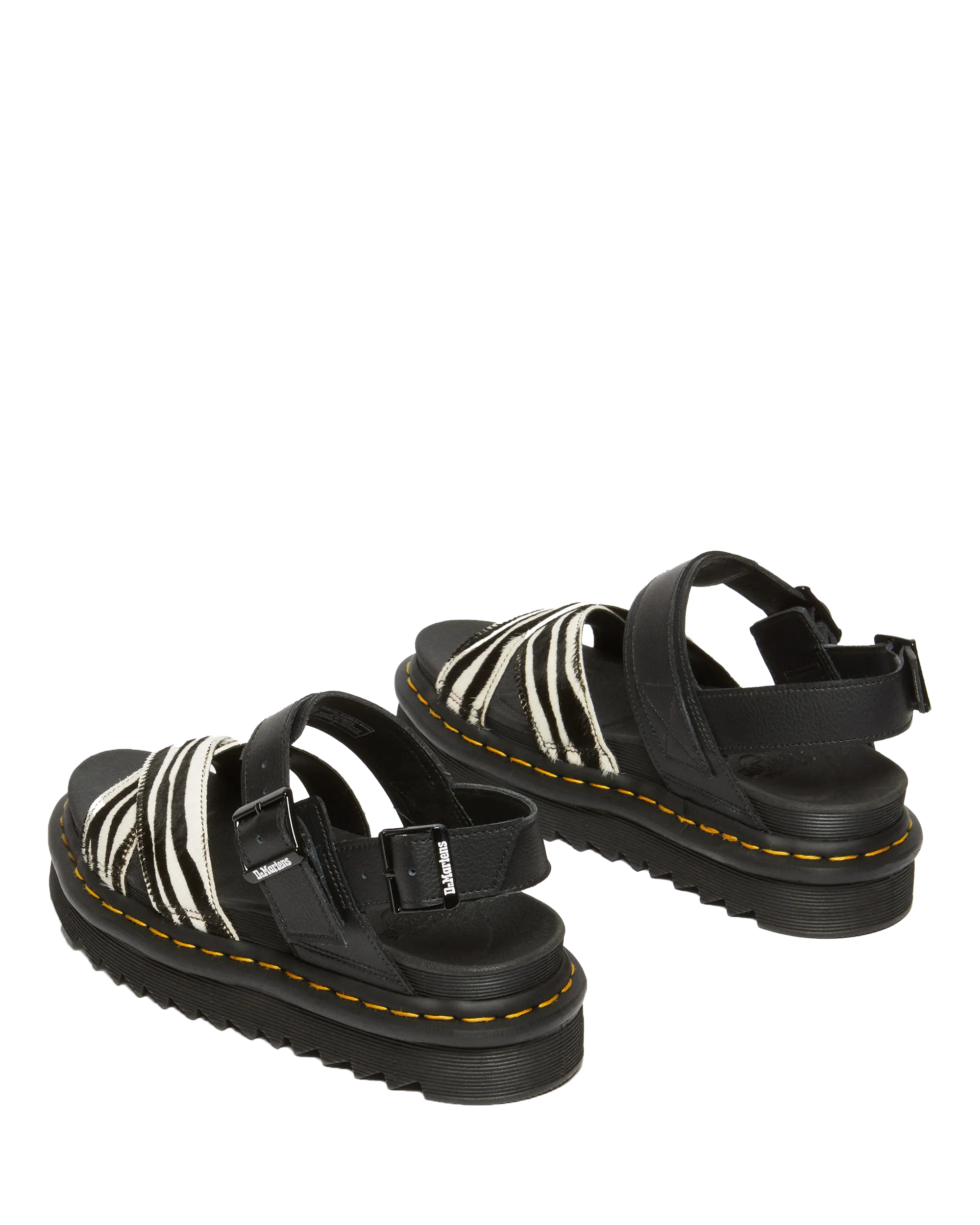 Voss II Sandals in Zebra & Black