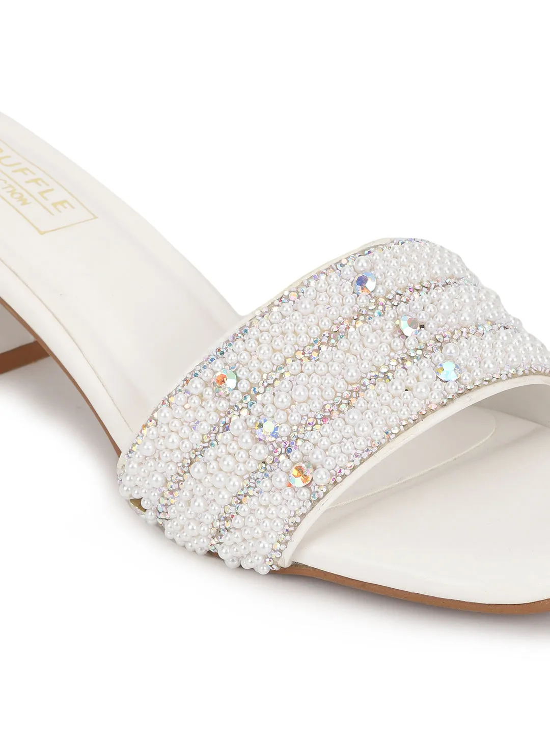 White PU Block Sandals (TC-REN-R5148-WHT)