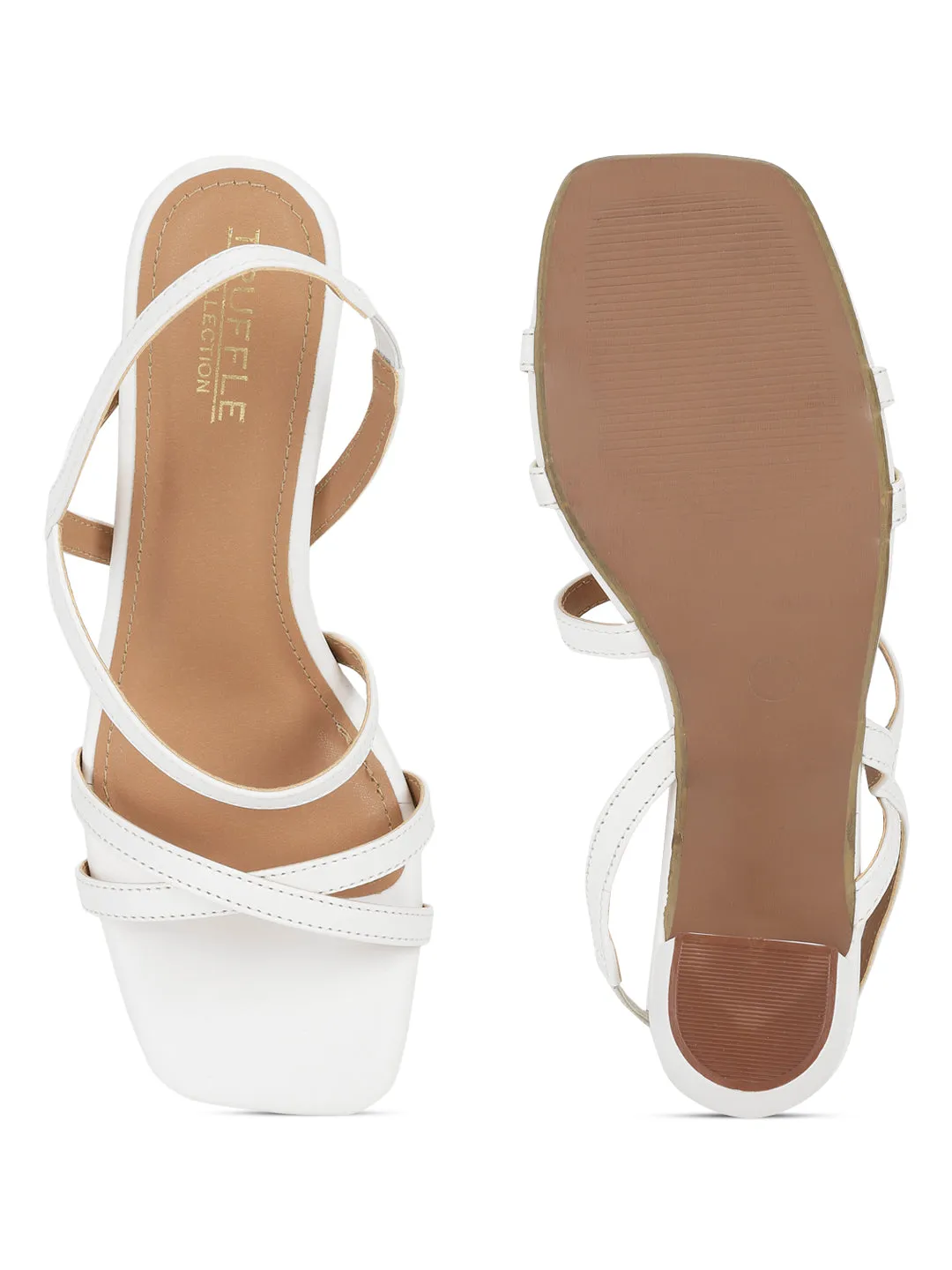 White PU Strappy Block Sandals (TC-ST-1352-WHTPU)