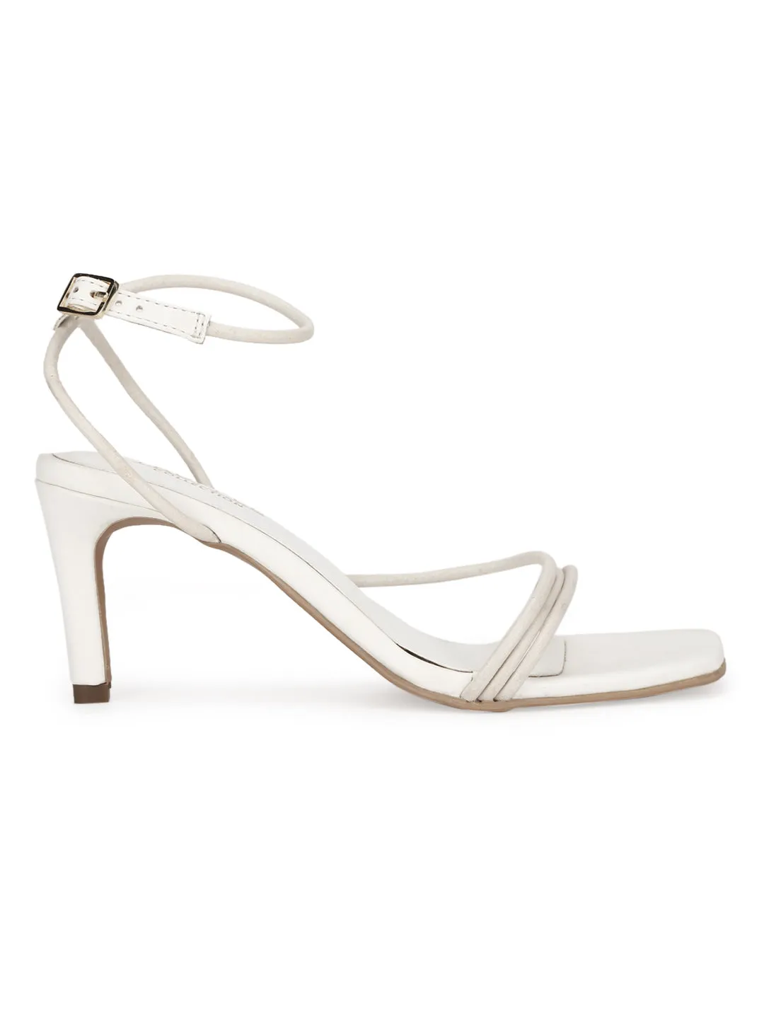 White PU Strappy Stiletto Sandals (TC-ST-1231-WHTPU)