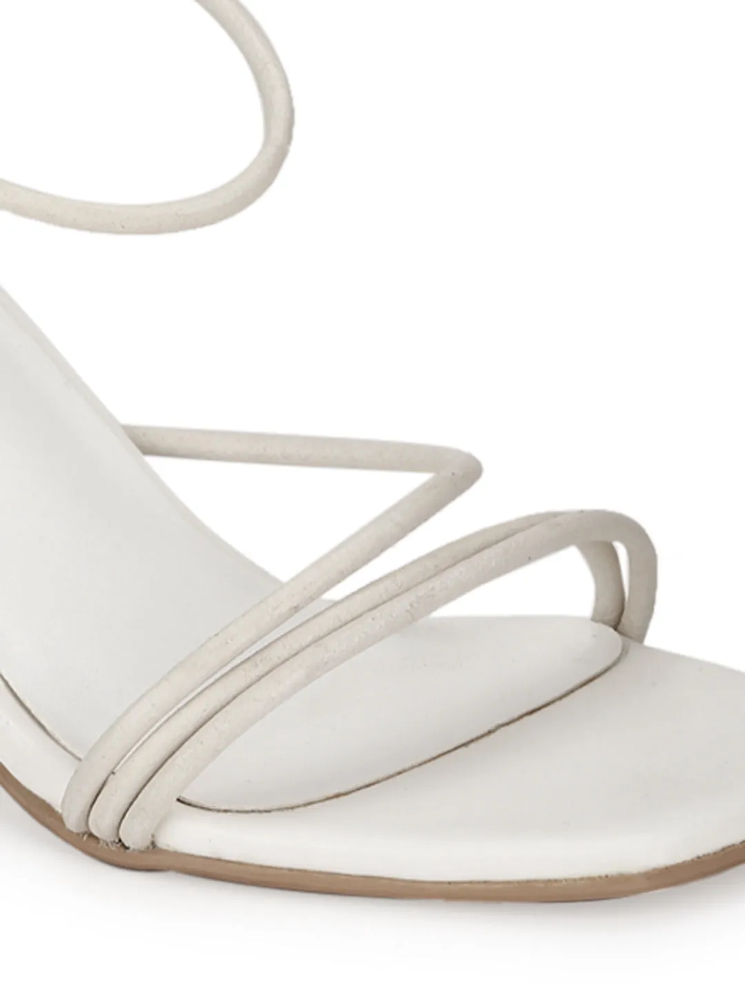 White PU Strappy Stiletto Sandals (TC-ST-1231-WHTPU)