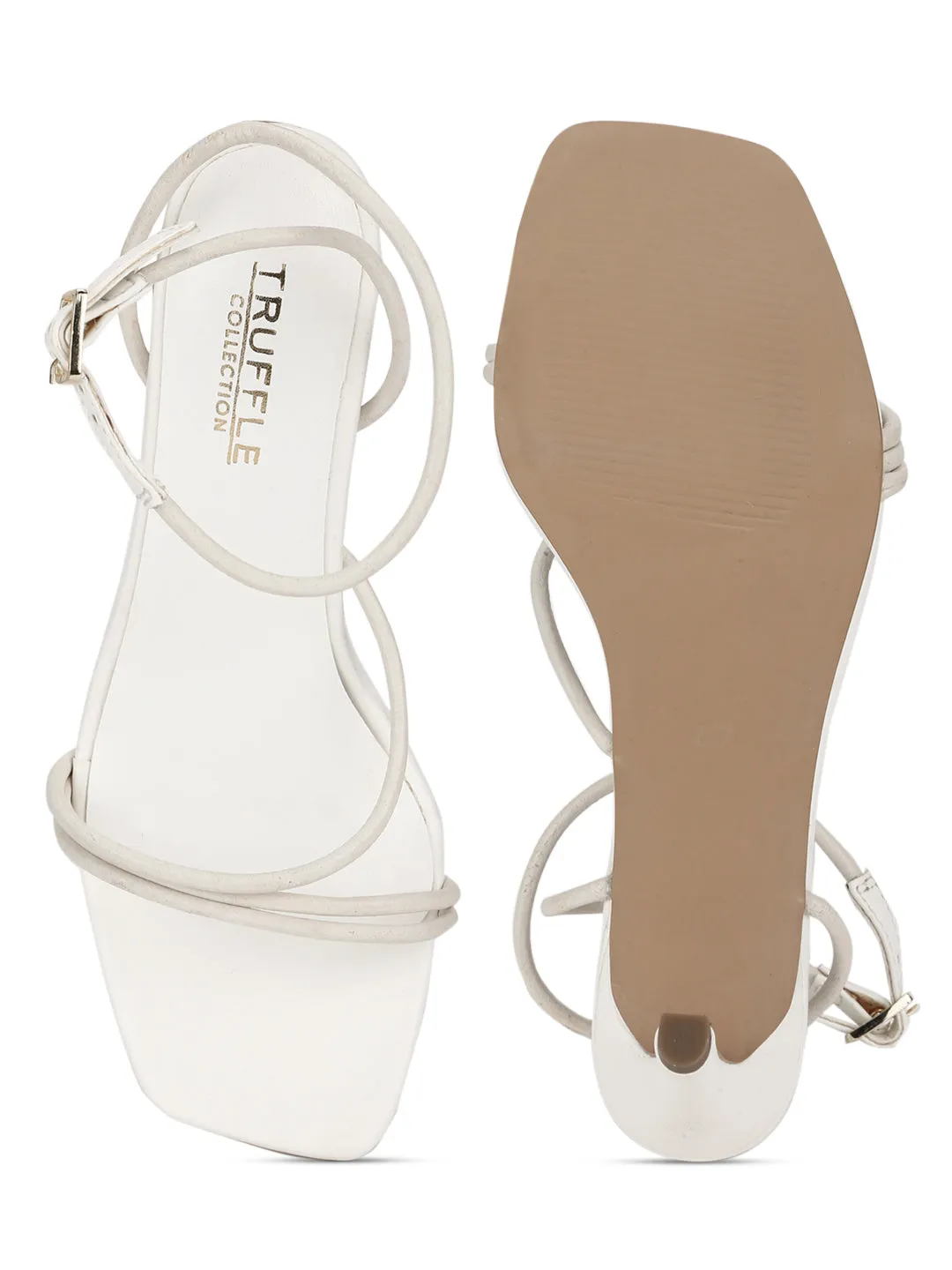 White PU Strappy Stiletto Sandals (TC-ST-1231-WHTPU)