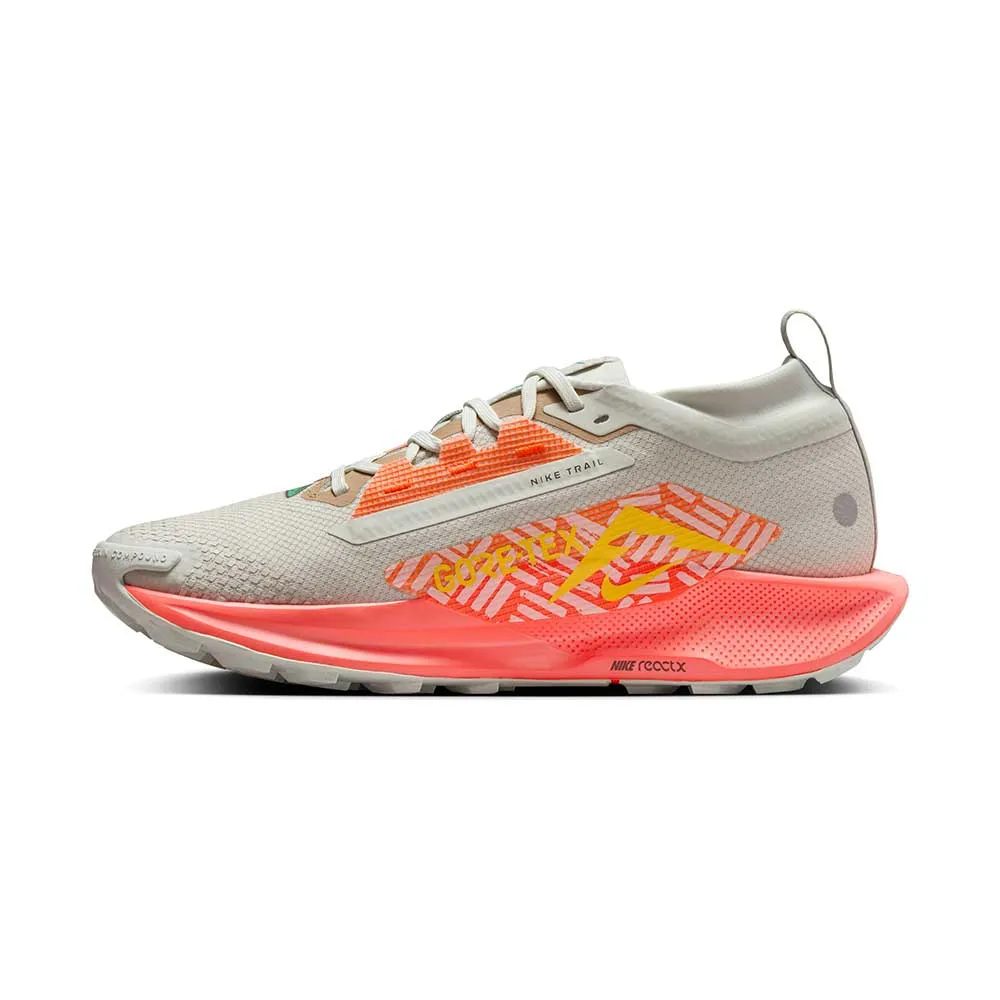 Women's Nike  Pegasus Trail 5 GORE-TEX Waterproof Trail Running Shoe - Light Silver/Hyper Crimson/Wild Mango - Regular B)